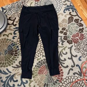Athleta Black Cargo Jogger Pants